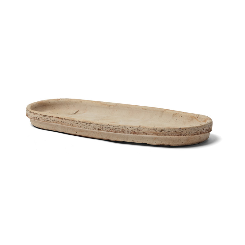Qualität Toscana Unterteller oval 36 x 15 x 3.5 cm in der farbe terracotta – Bild 1